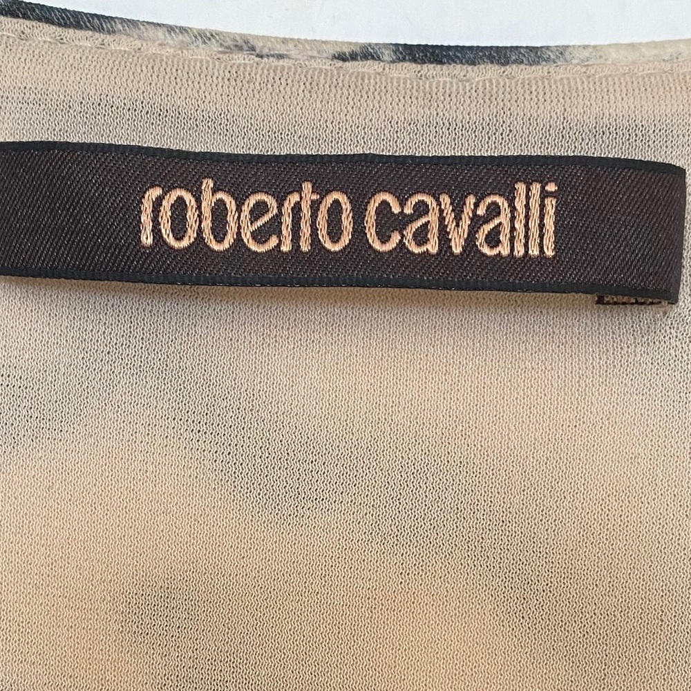 💯Authentic Roberto Cavalli Feather Cap Sleeve - Picture 5 of 12